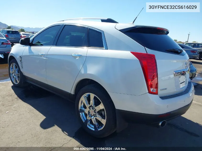 2012 Cadillac Srx Premium Collection VIN: 3GYFNCE32CS616029 Lot: 40670095