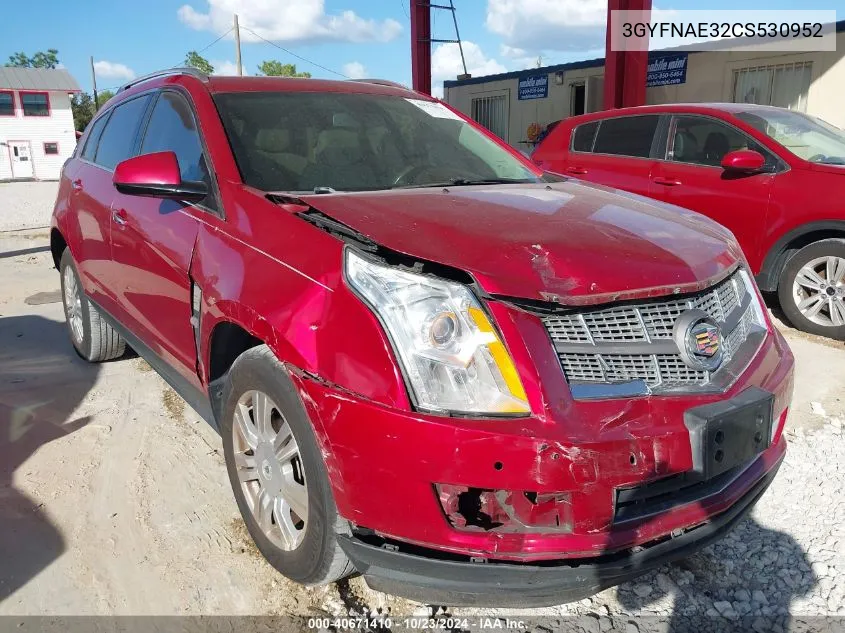 3GYFNAE32CS530952 2012 Cadillac Srx Luxury Collection