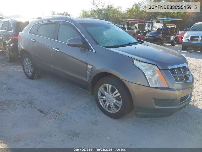 2012 Cadillac Srx Luxury Collection VIN: 3GYFNDE33CS545915 Lot: 40679341