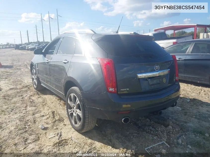 2012 Cadillac Srx Performance Collection VIN: 3GYFNBE38CS547454 Lot: 40680322