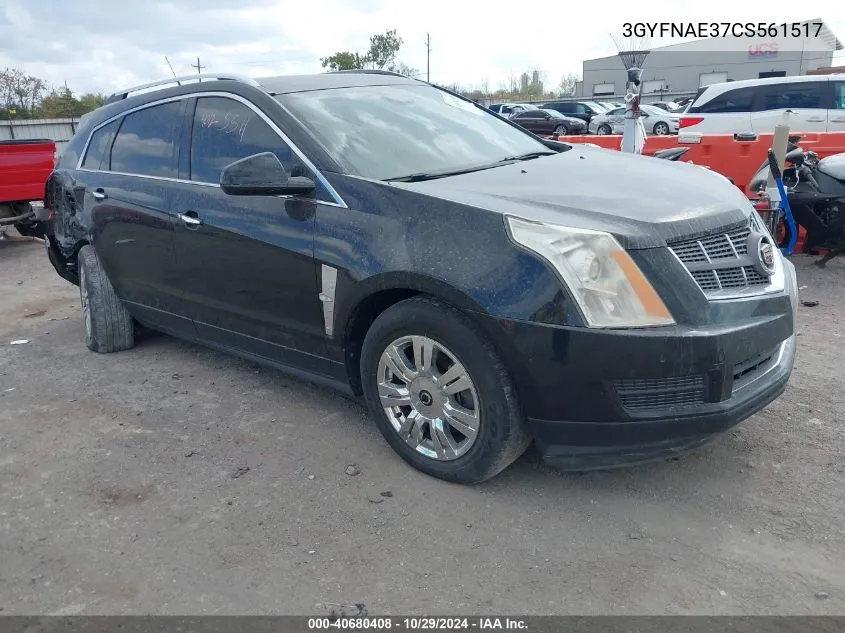 2012 Cadillac Srx Luxury Collection VIN: 3GYFNAE37CS561517 Lot: 40680408