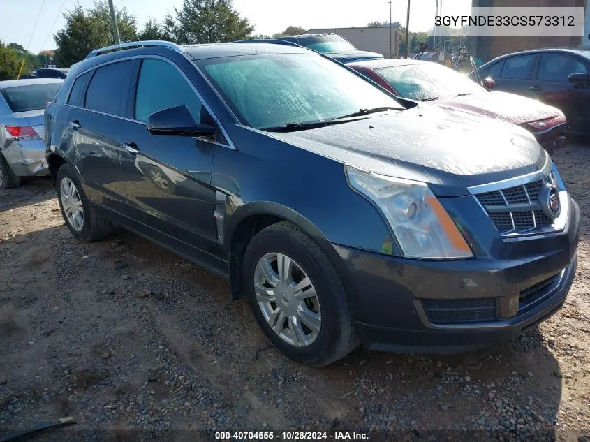 2012 Cadillac Srx Luxury Collection VIN: 3GYFNDE33CS573312 Lot: 40704555