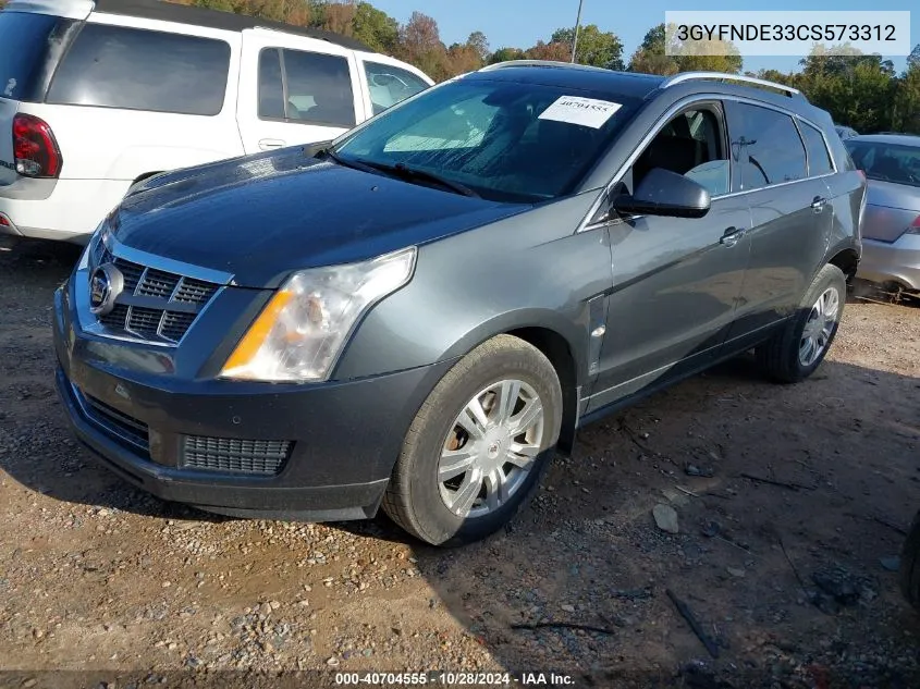 3GYFNDE33CS573312 2012 Cadillac Srx Luxury Collection