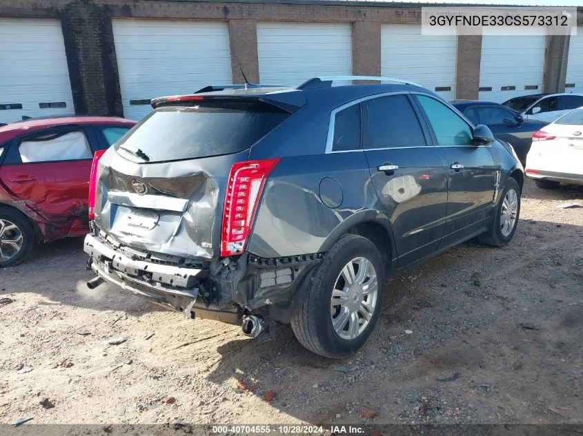 3GYFNDE33CS573312 2012 Cadillac Srx Luxury Collection