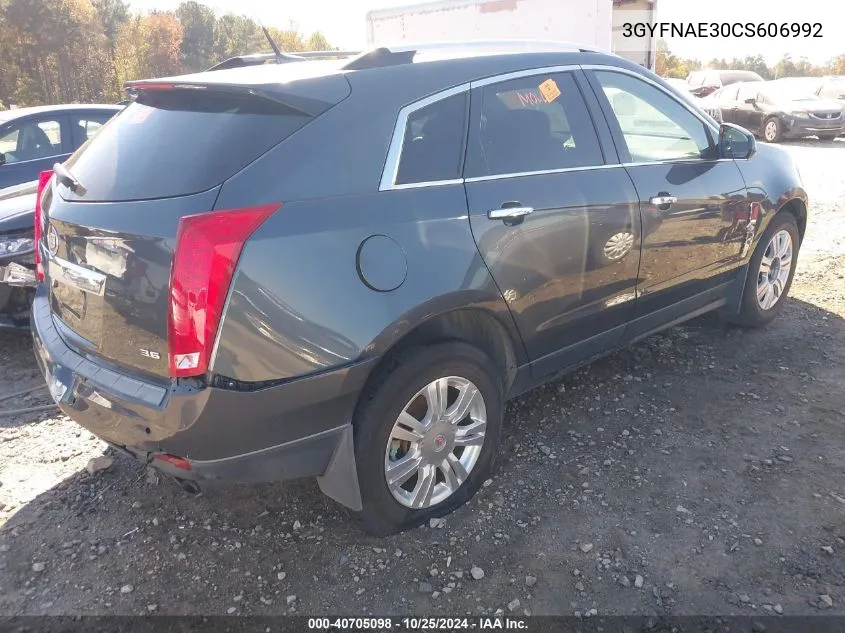 3GYFNAE30CS606992 2012 Cadillac Srx Luxury Collection