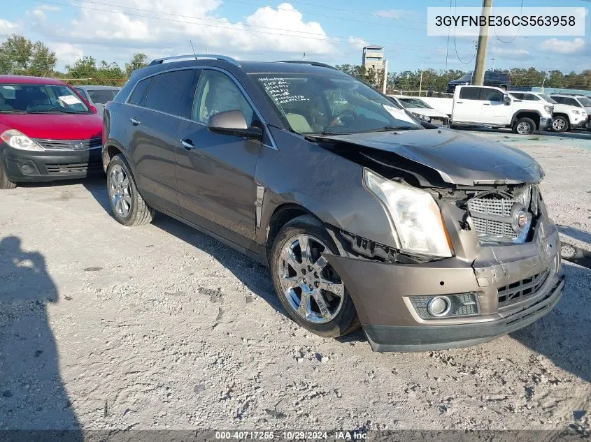 2012 Cadillac Srx Performance Collection VIN: 3GYFNBE36CS563958 Lot: 40717255