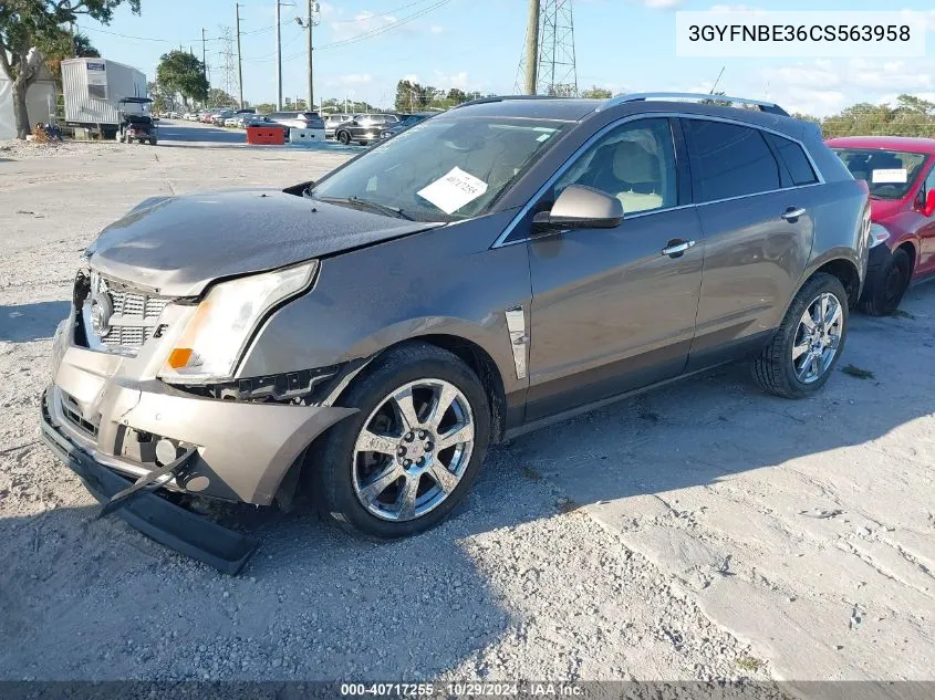 2012 Cadillac Srx Performance Collection VIN: 3GYFNBE36CS563958 Lot: 40717255