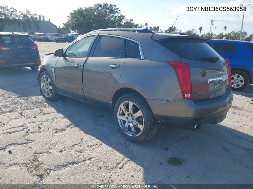 2012 Cadillac Srx Performance Collection VIN: 3GYFNBE36CS563958 Lot: 40717255