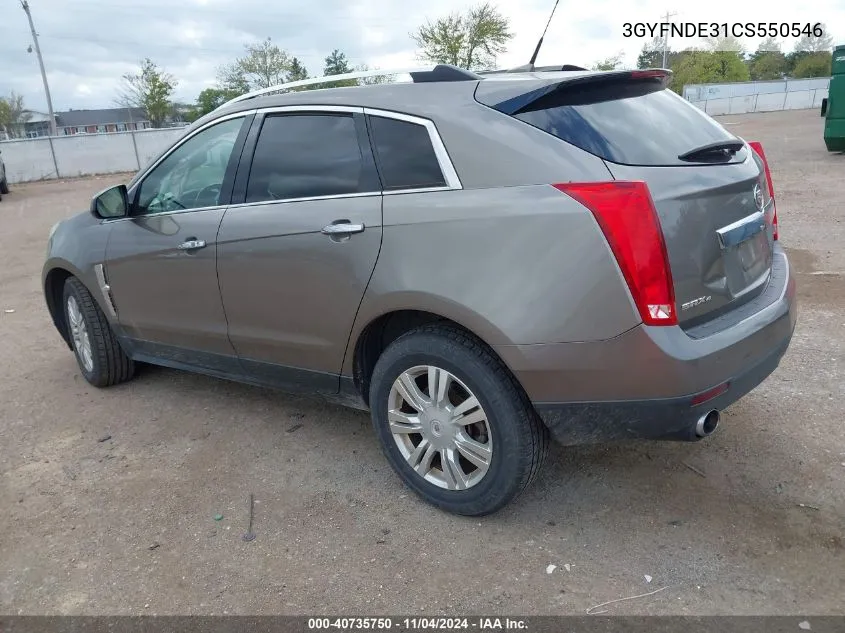 2012 Cadillac Srx Luxury Collection VIN: 3GYFNDE31CS550546 Lot: 40735750