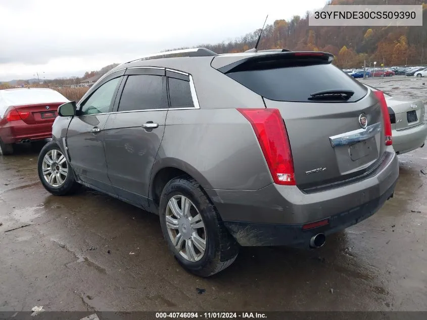 2012 Cadillac Srx Luxury Collection VIN: 3GYFNDE30CS509390 Lot: 40746094