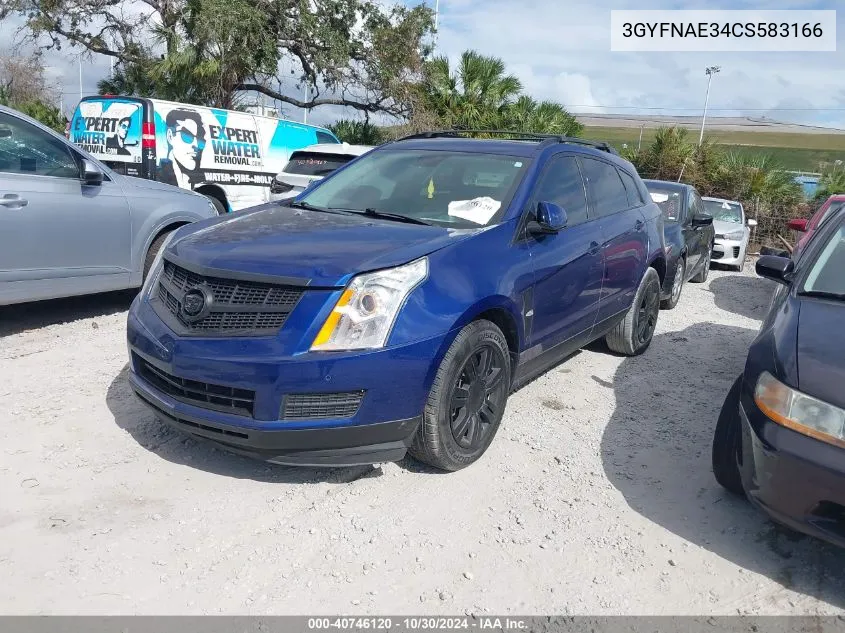 3GYFNAE34CS583166 2012 Cadillac Srx Luxury Collection