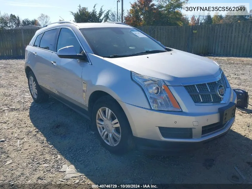 2012 Cadillac Srx Luxury Collection VIN: 3GYFNAE35CS562049 Lot: 40746729