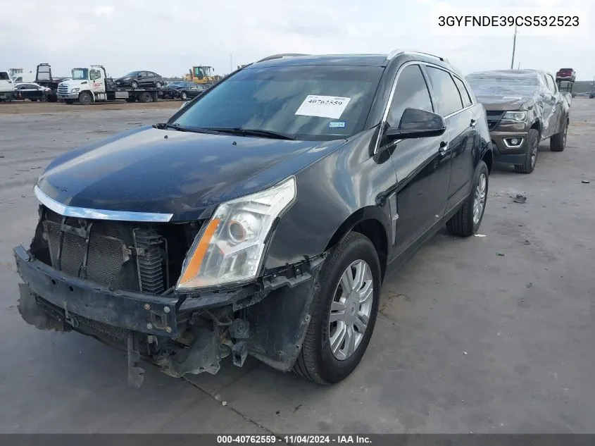 2012 Cadillac Srx Luxury Collection VIN: 3GYFNDE39CS532523 Lot: 40762559