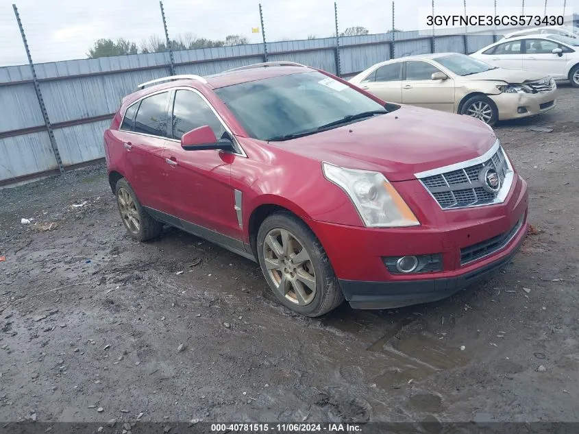 2012 Cadillac Srx Premium Collection VIN: 3GYFNCE36CS573430 Lot: 40781515