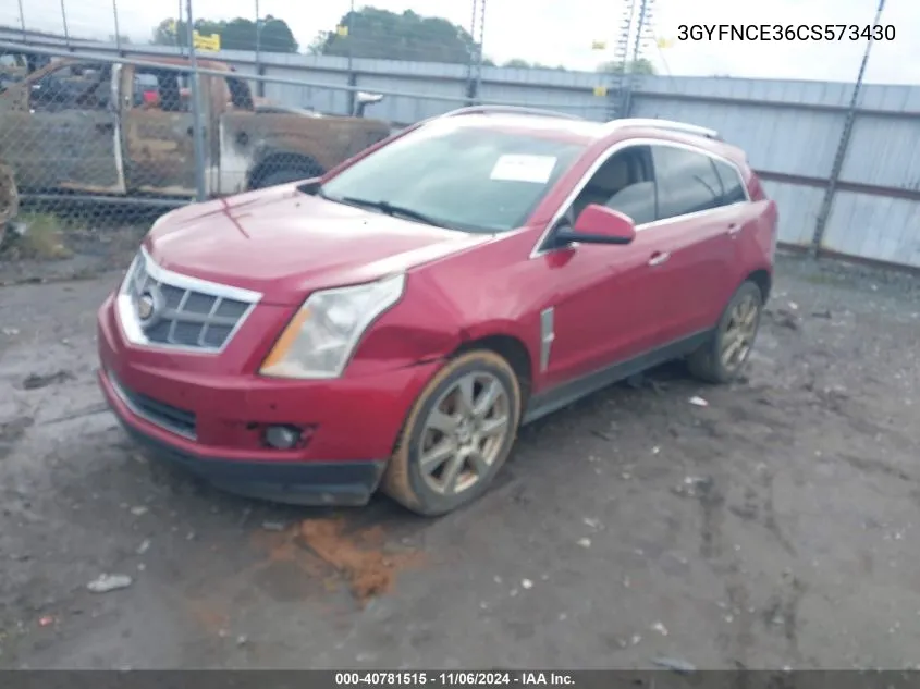 2012 Cadillac Srx Premium Collection VIN: 3GYFNCE36CS573430 Lot: 40781515