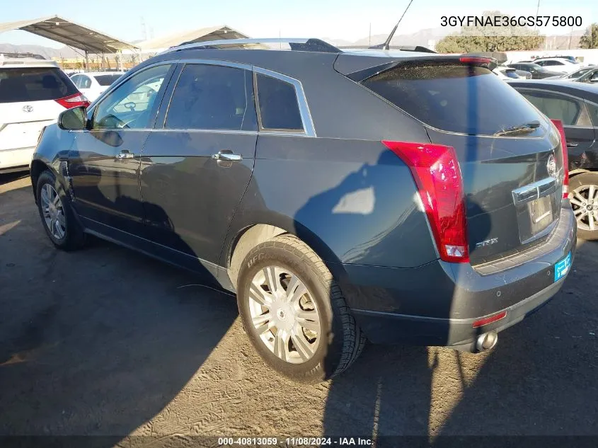 2012 Cadillac Srx Luxury Collection VIN: 3GYFNAE36CS575800 Lot: 40813059