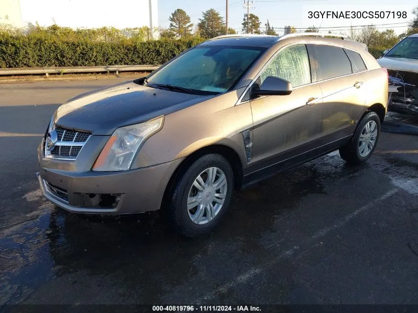 2012 Cadillac Srx Luxury Collection VIN: 3GYFNAE30CS507198 Lot: 40819796