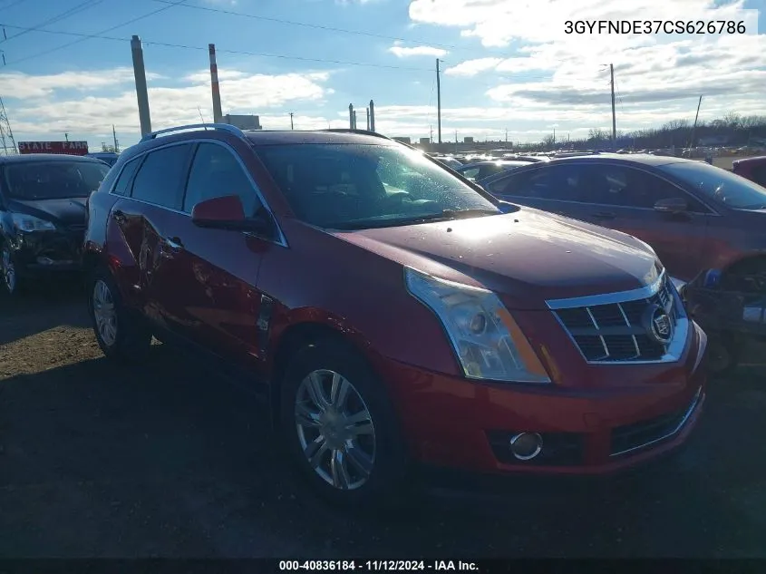 2012 Cadillac Srx Luxury Collection VIN: 3GYFNDE37CS626786 Lot: 40836184