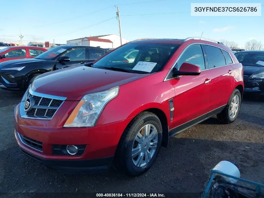 2012 Cadillac Srx Luxury Collection VIN: 3GYFNDE37CS626786 Lot: 40836184