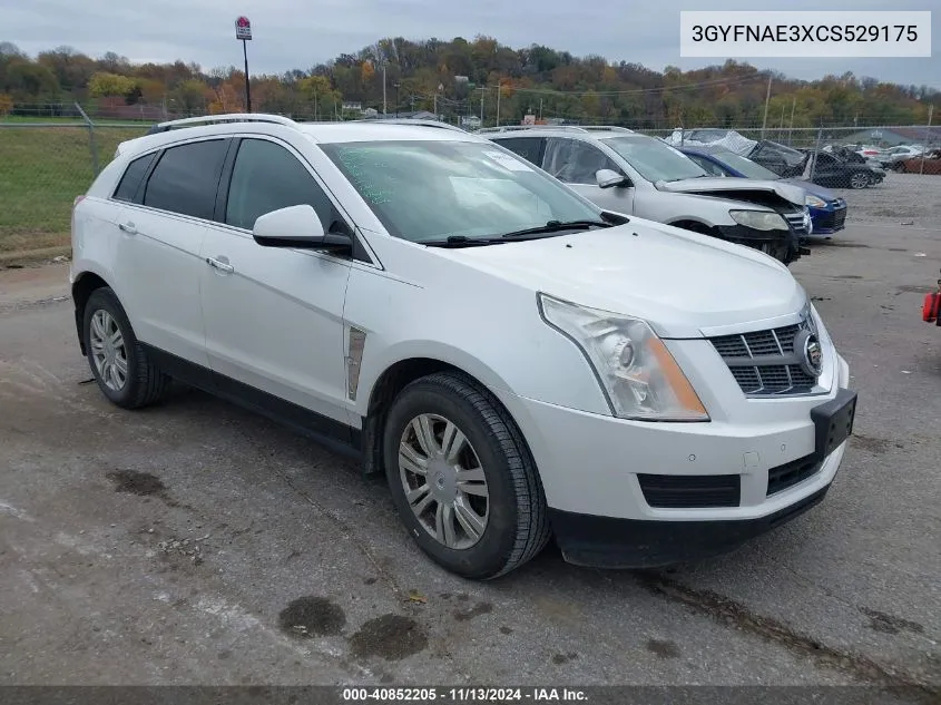 2012 Cadillac Srx Luxury Collection VIN: 3GYFNAE3XCS529175 Lot: 40852205