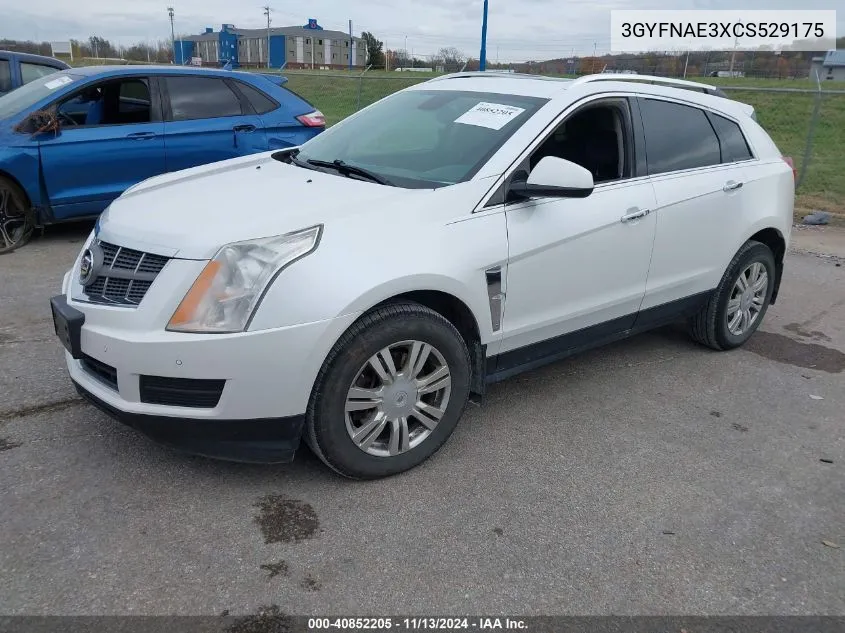 2012 Cadillac Srx Luxury Collection VIN: 3GYFNAE3XCS529175 Lot: 40852205