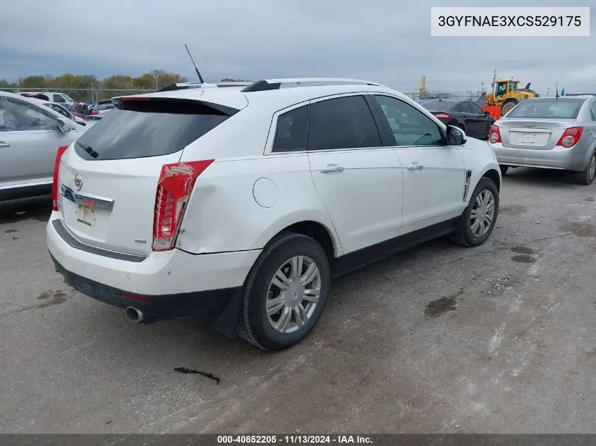 2012 Cadillac Srx Luxury Collection VIN: 3GYFNAE3XCS529175 Lot: 40852205