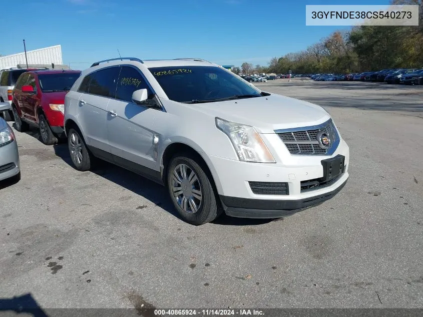 2012 Cadillac Srx Luxury Collection VIN: 3GYFNDE38CS540273 Lot: 40865924