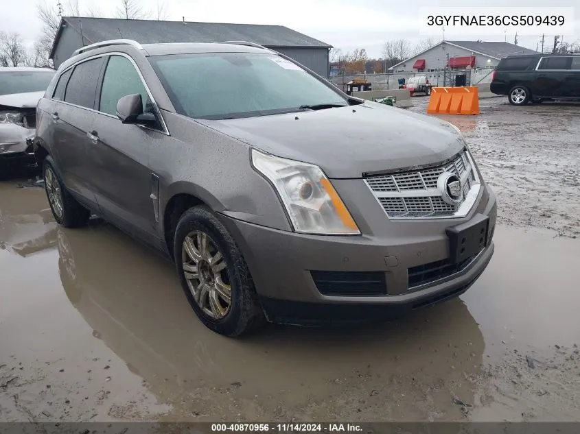 2012 Cadillac Srx Luxury Collection VIN: 3GYFNAE36CS509439 Lot: 40870956