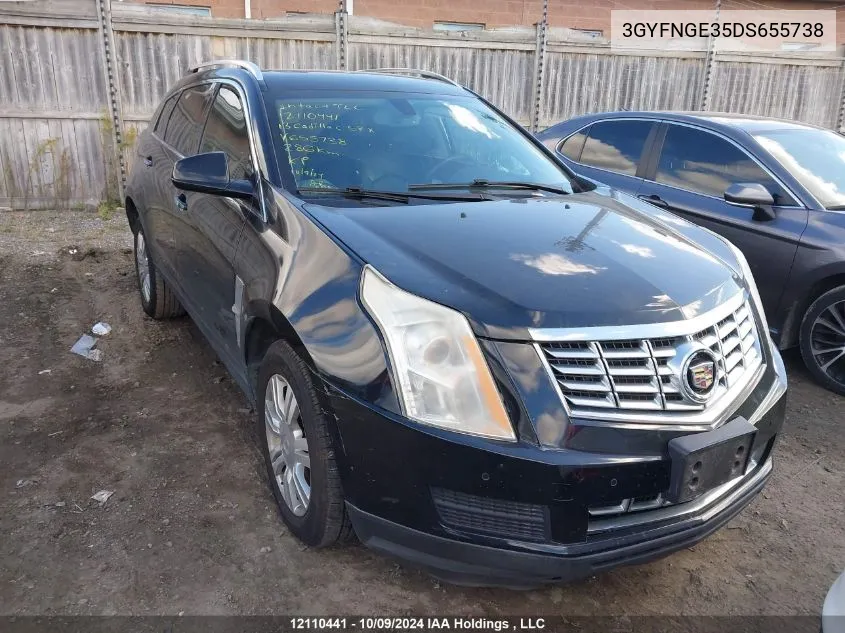 2013 Cadillac Srx VIN: 3GYFNGE35DS655738 Lot: 12110441