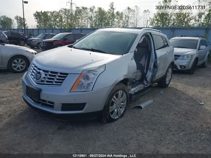 2013 Cadillac Srx Luxury Collection VIN: 3GYFNGE32DS611731 Lot: 12110901