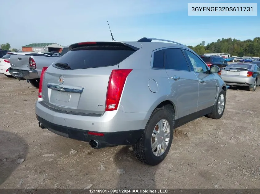 2013 Cadillac Srx Luxury Collection VIN: 3GYFNGE32DS611731 Lot: 12110901