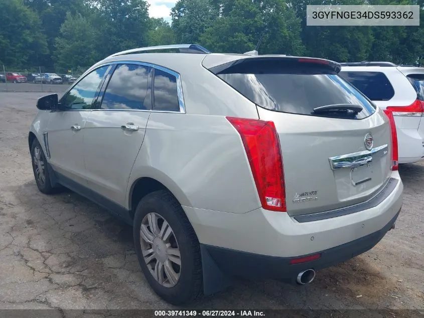 2013 Cadillac Srx Luxury Collection VIN: 3GYFNGE34DS593362 Lot: 39741349