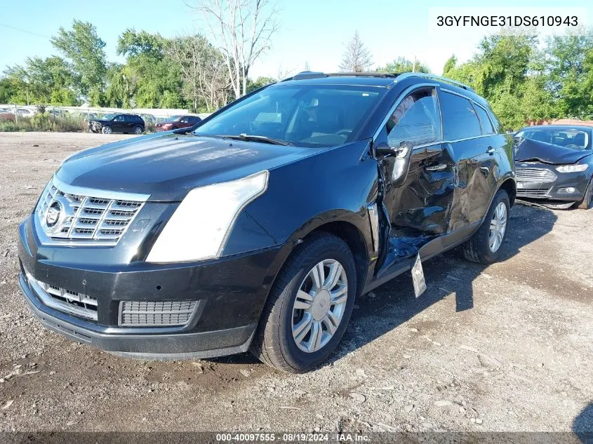 2013 Cadillac Srx Luxury Collection VIN: 3GYFNGE31DS610943 Lot: 40097555