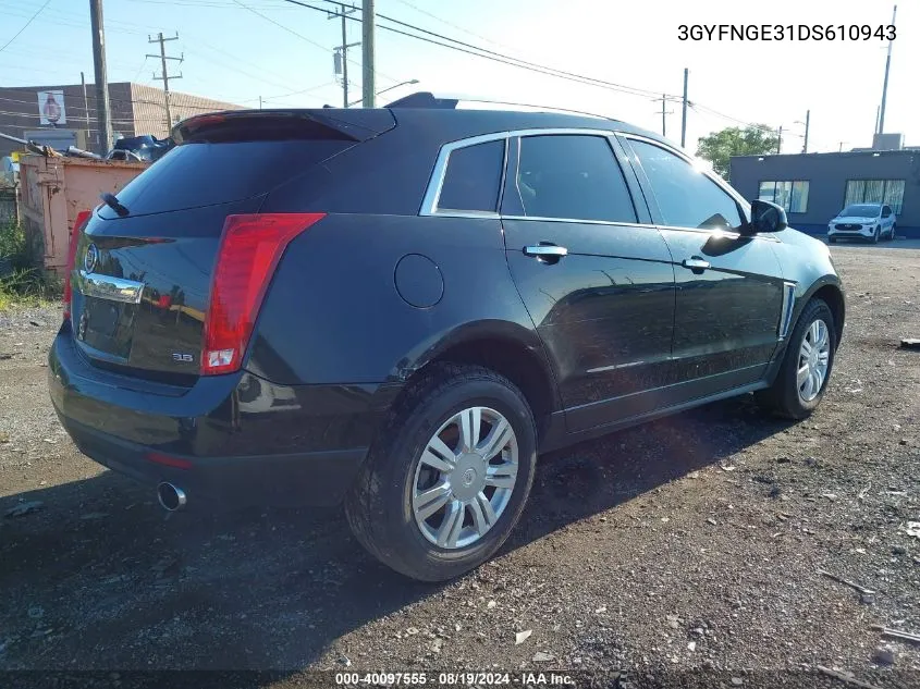 3GYFNGE31DS610943 2013 Cadillac Srx Luxury Collection