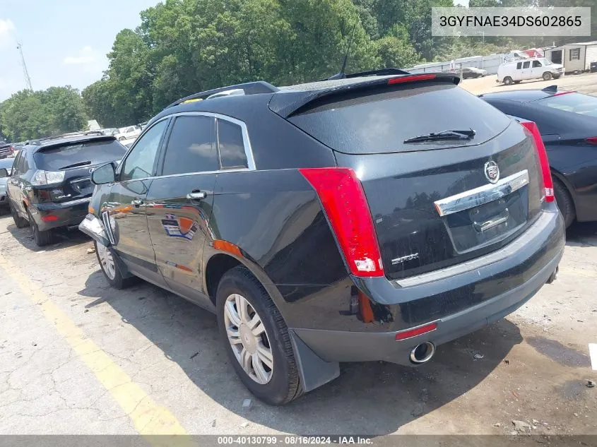 2013 Cadillac Srx Standard VIN: 3GYFNAE34DS602865 Lot: 40130799