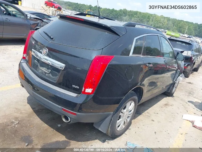 2013 Cadillac Srx Standard VIN: 3GYFNAE34DS602865 Lot: 40130799