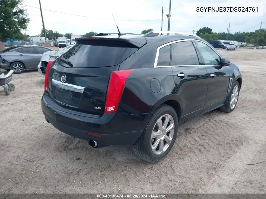 2013 Cadillac Srx Premium Collection VIN: 3GYFNJE37DS524761 Lot: 40136474