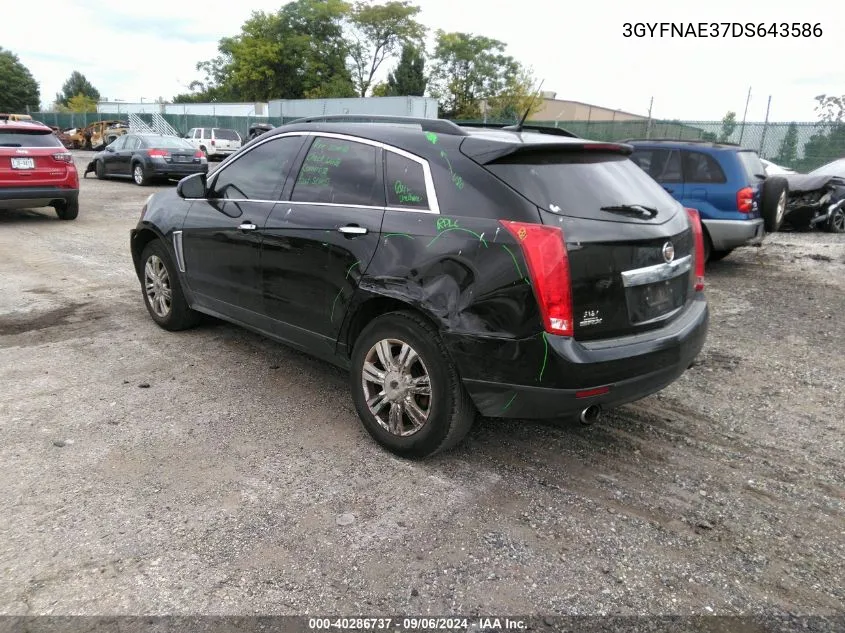 2013 Cadillac Srx Standard VIN: 3GYFNAE37DS643586 Lot: 40286737