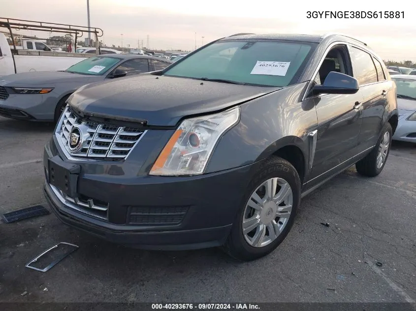 2013 Cadillac Srx Luxury Collection VIN: 3GYFNGE38DS615881 Lot: 40293676