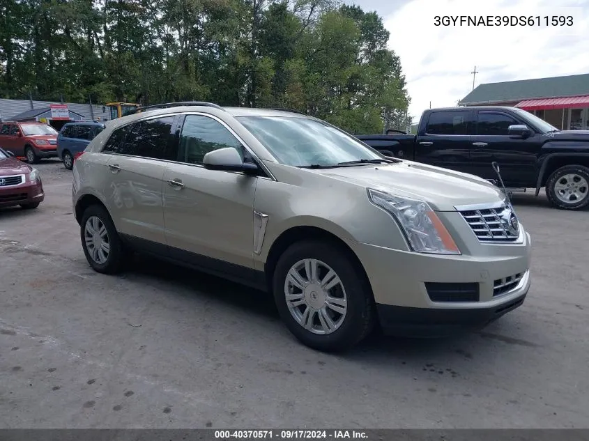 2013 Cadillac Srx Standard VIN: 3GYFNAE39DS611593 Lot: 40370571