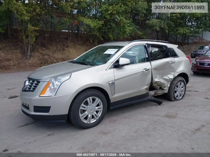 2013 Cadillac Srx Standard VIN: 3GYFNAE39DS611593 Lot: 40370571