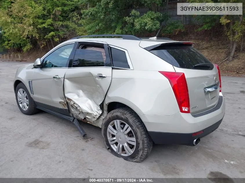 2013 Cadillac Srx Standard VIN: 3GYFNAE39DS611593 Lot: 40370571