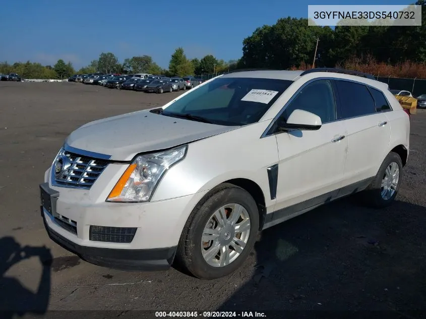 2013 Cadillac Srx Standard VIN: 3GYFNAE33DS540732 Lot: 40403845