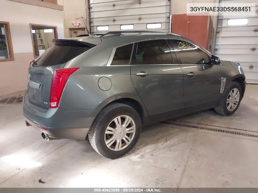 2013 Cadillac Srx Standard VIN: 3GYFNAE33DS568451 Lot: 40423886