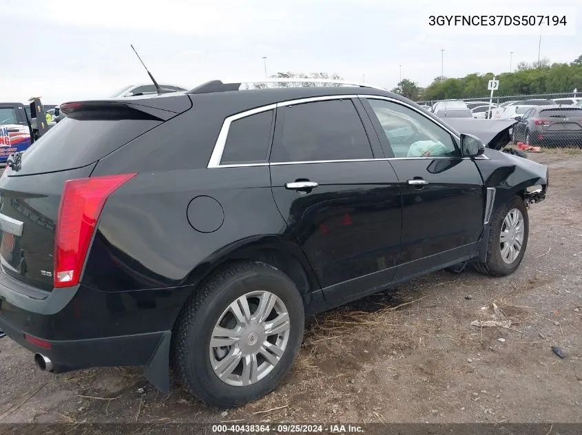 3GYFNCE37DS507194 2013 Cadillac Srx Luxury Collection