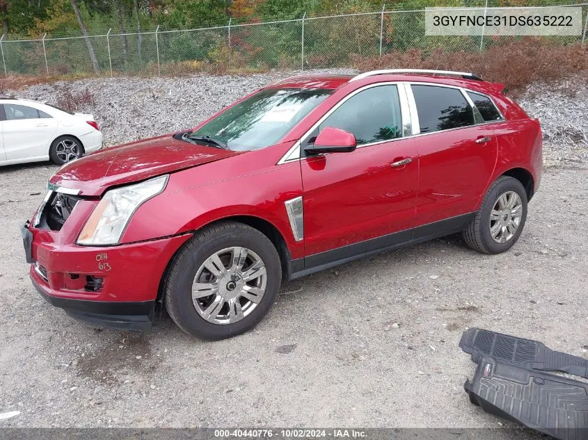 3GYFNCE31DS635222 2013 Cadillac Srx Luxury Collection