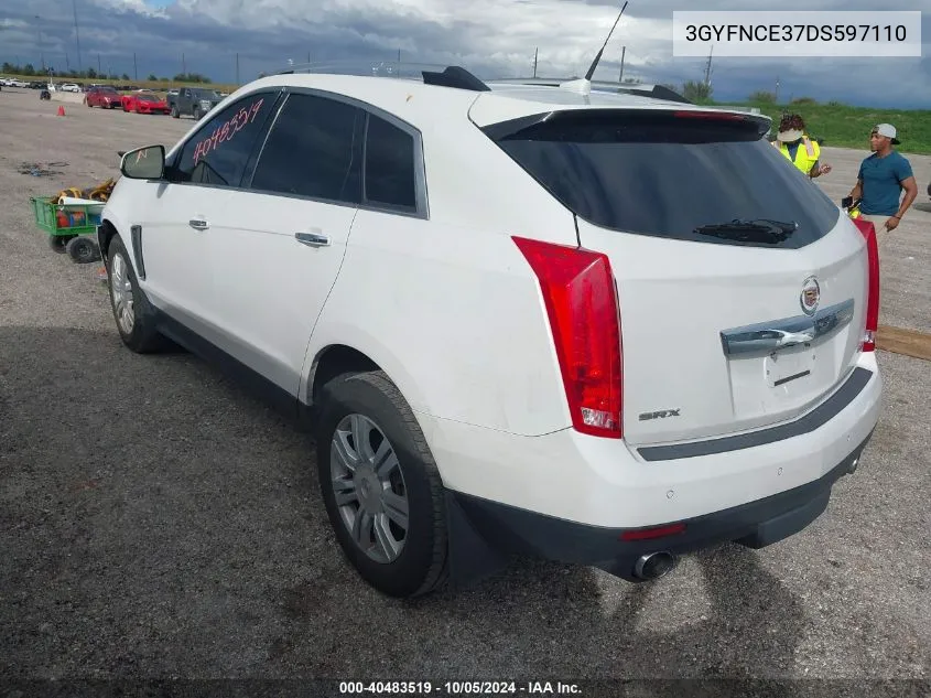 2013 Cadillac Srx Luxury Collection VIN: 3GYFNCE37DS597110 Lot: 40483519