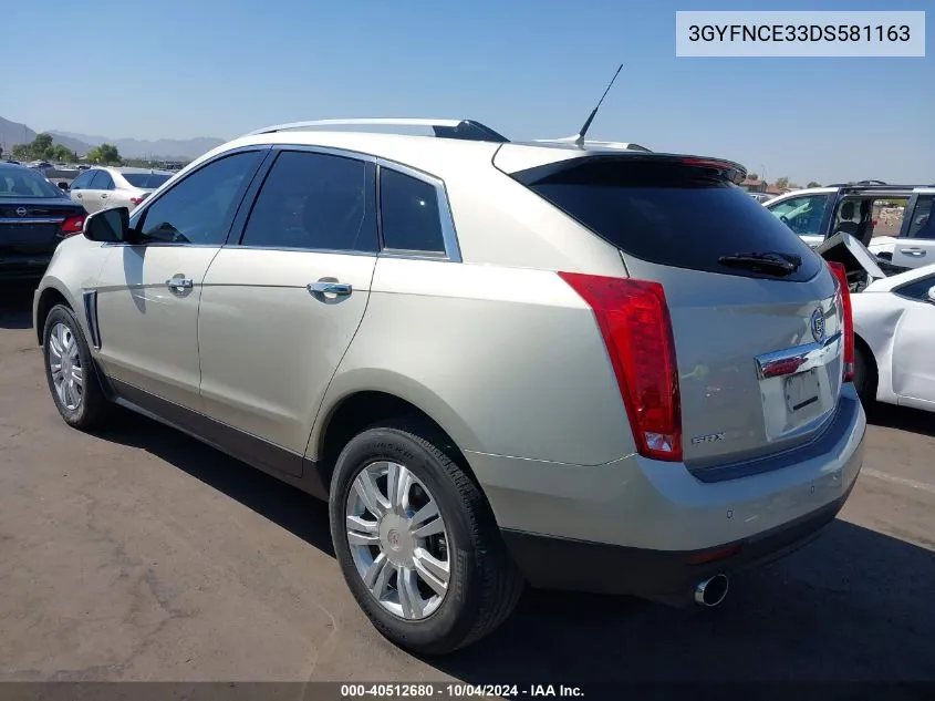 2013 Cadillac Srx Luxury Collection VIN: 3GYFNCE33DS581163 Lot: 40512680