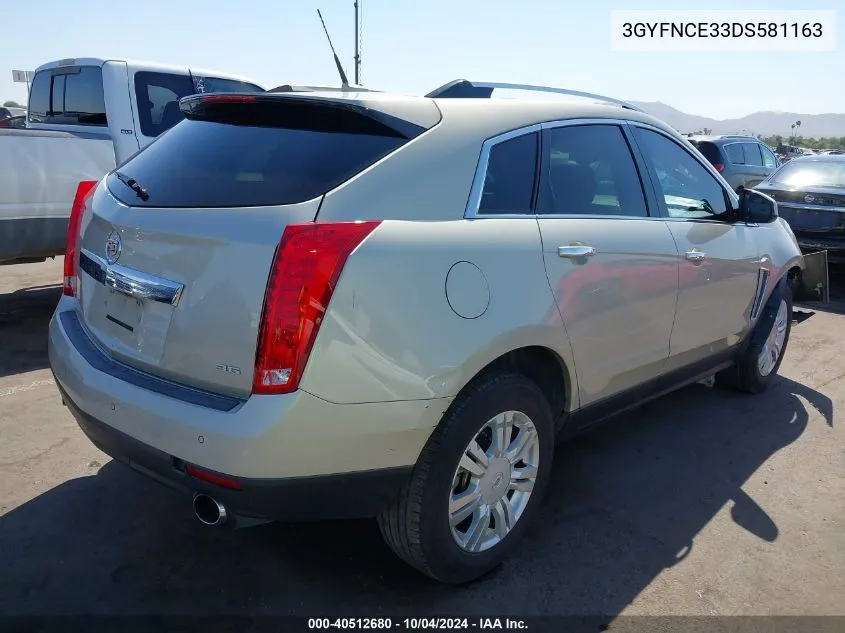 2013 Cadillac Srx Luxury Collection VIN: 3GYFNCE33DS581163 Lot: 40512680