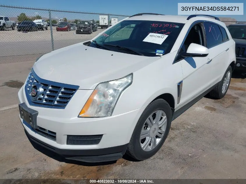 2013 Cadillac Srx Standard VIN: 3GYFNAE34DS584271 Lot: 40523032